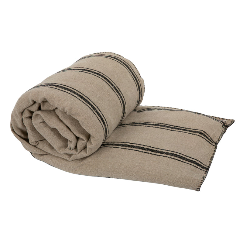 Funda Piecera Niza Natural Negro 85x200 cm