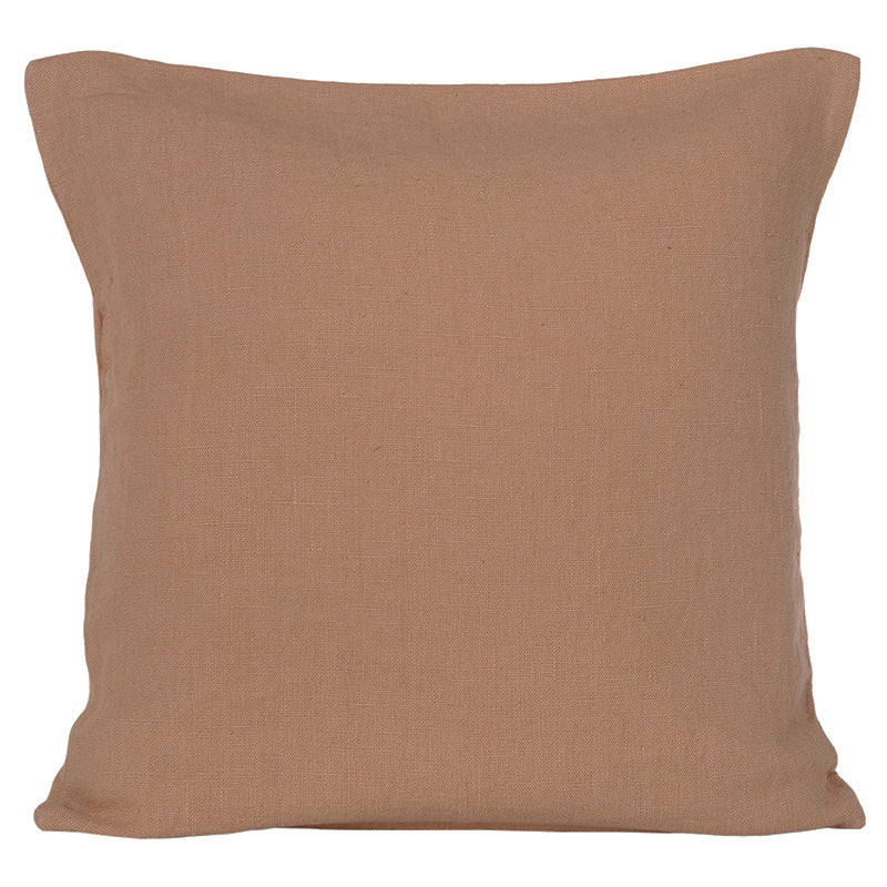 Funda Cojín Lino Porticcio Cimarron 45x45 cm