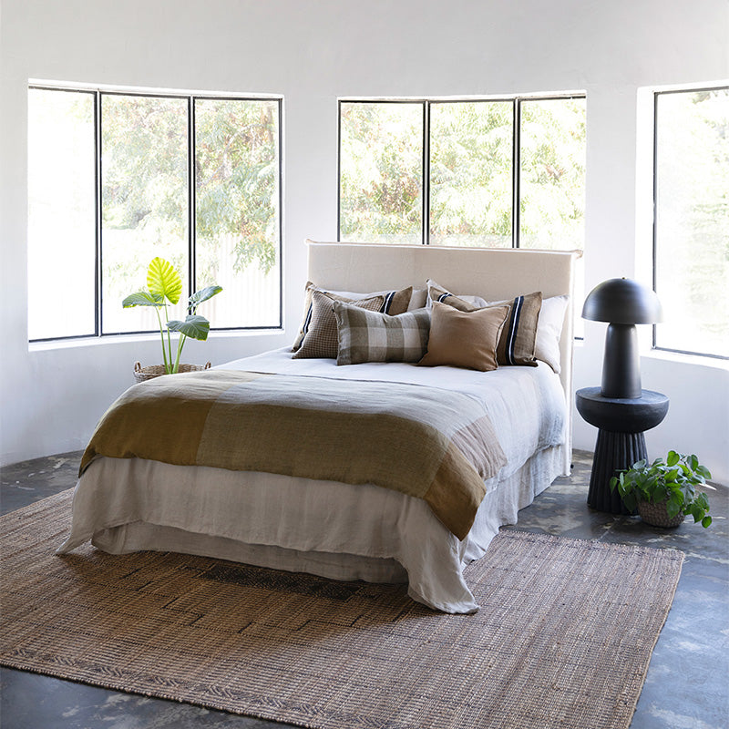 Funda Cojín Lino Piana Gold 45x45 cm