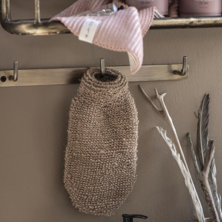 Colgador Triple Latón Envejecido