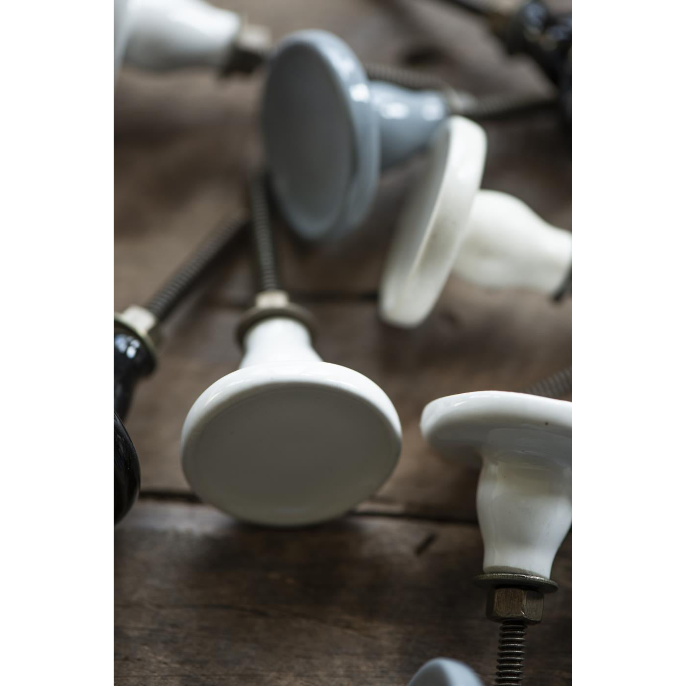 Tirador Cerámica Blanco