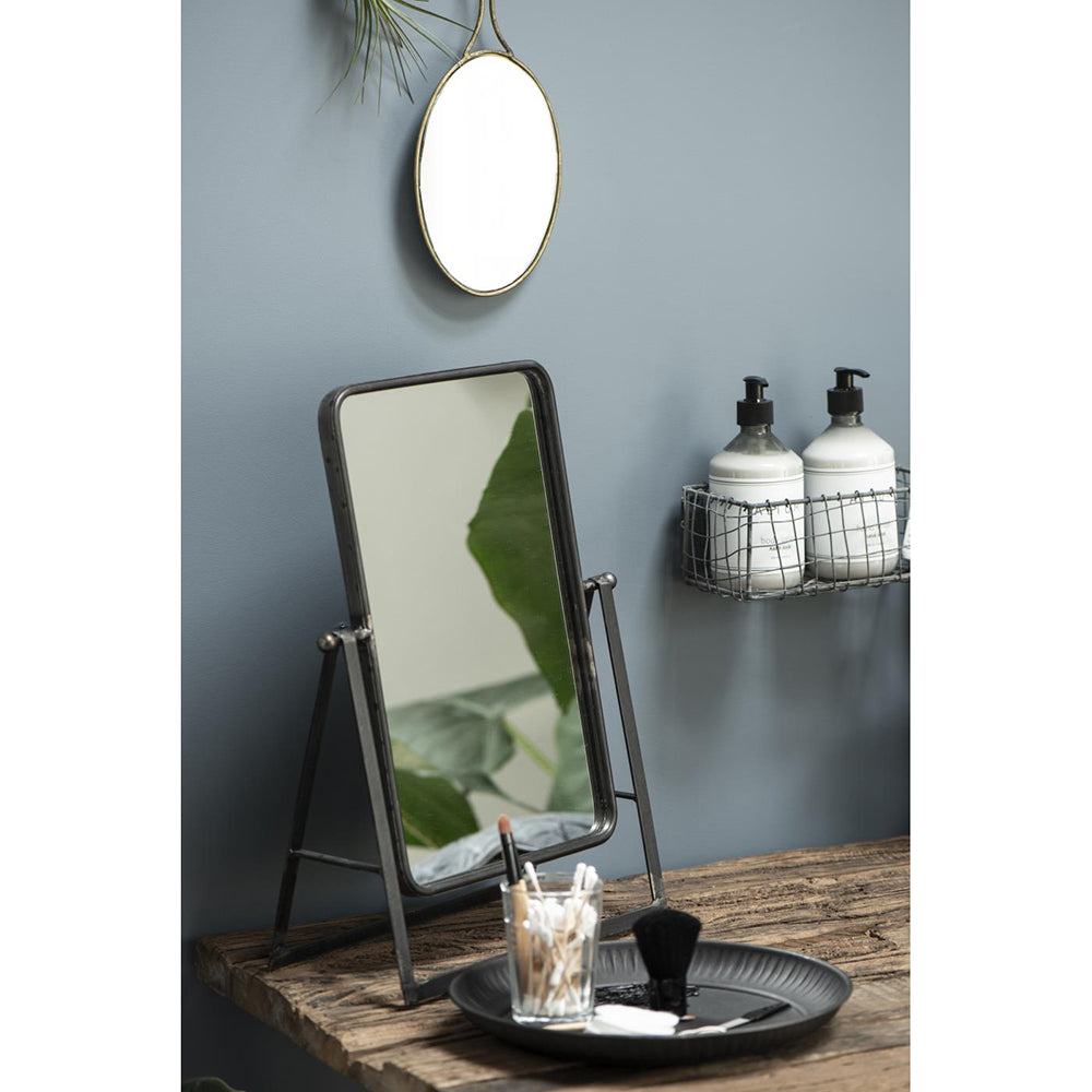 Espejo de Mesa Rectangular Negro