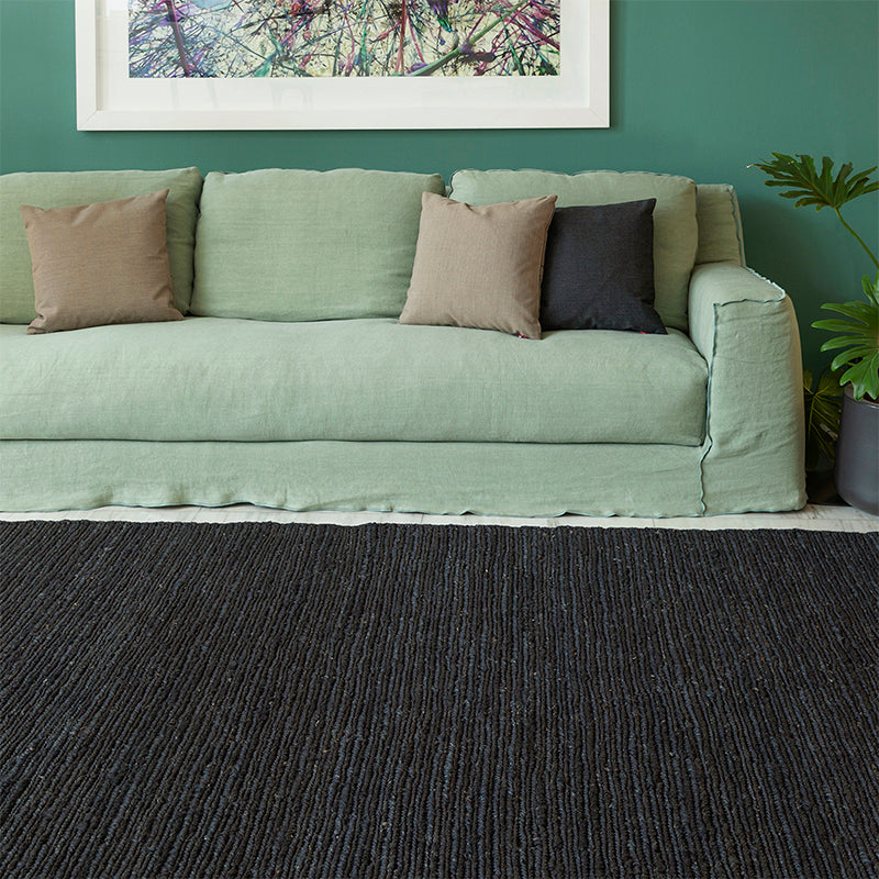 Alfombra Andes Soumak Cañamo Charbon 0,7x1,4 m