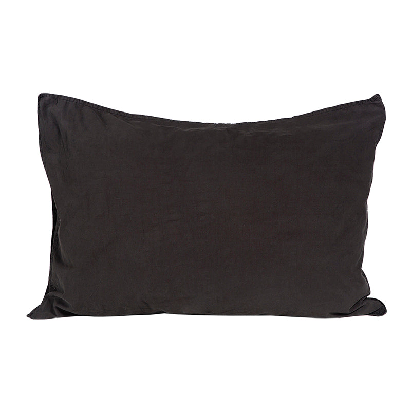 Funda Almohada Algodón Percal Black