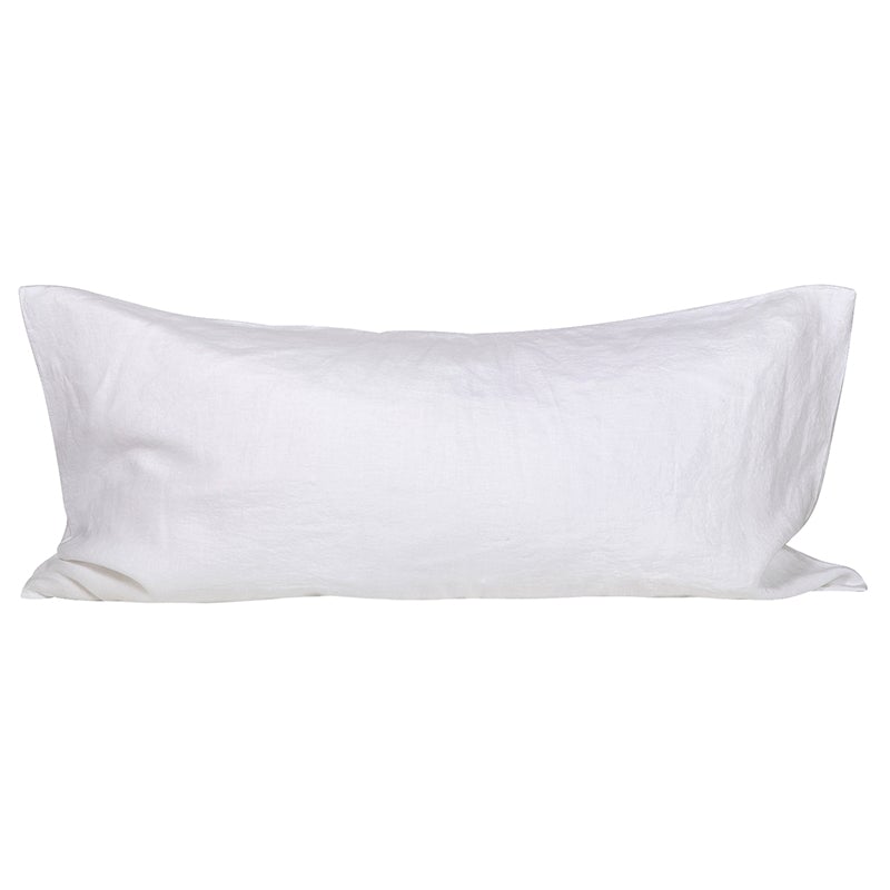 Funda Cojín Lino Blanco 55x110 cm