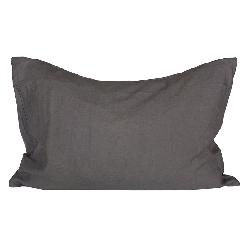 Funda de plumón Lino Ceniza con fundas de almohadas