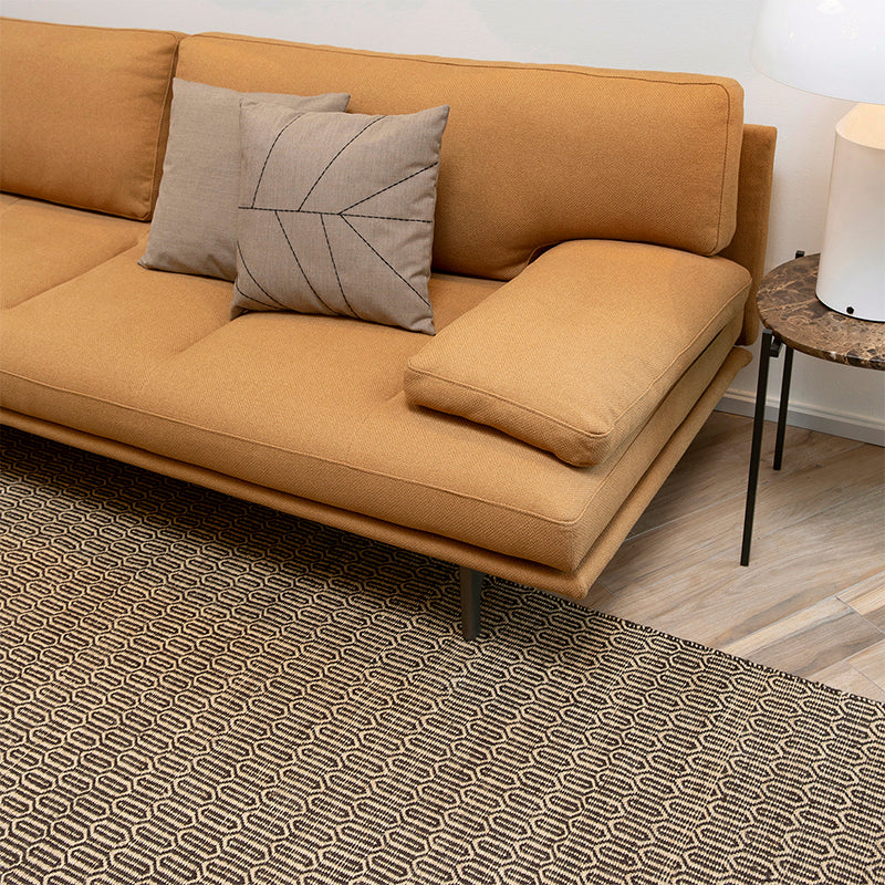 Alfombra Yute Clover Charbon 2,5x3,5 m