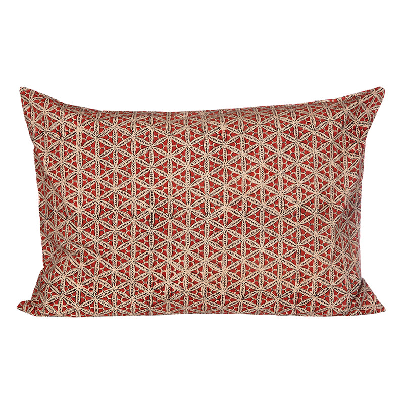 Funda Cojin Algodón Chennai Red 50x70 cm