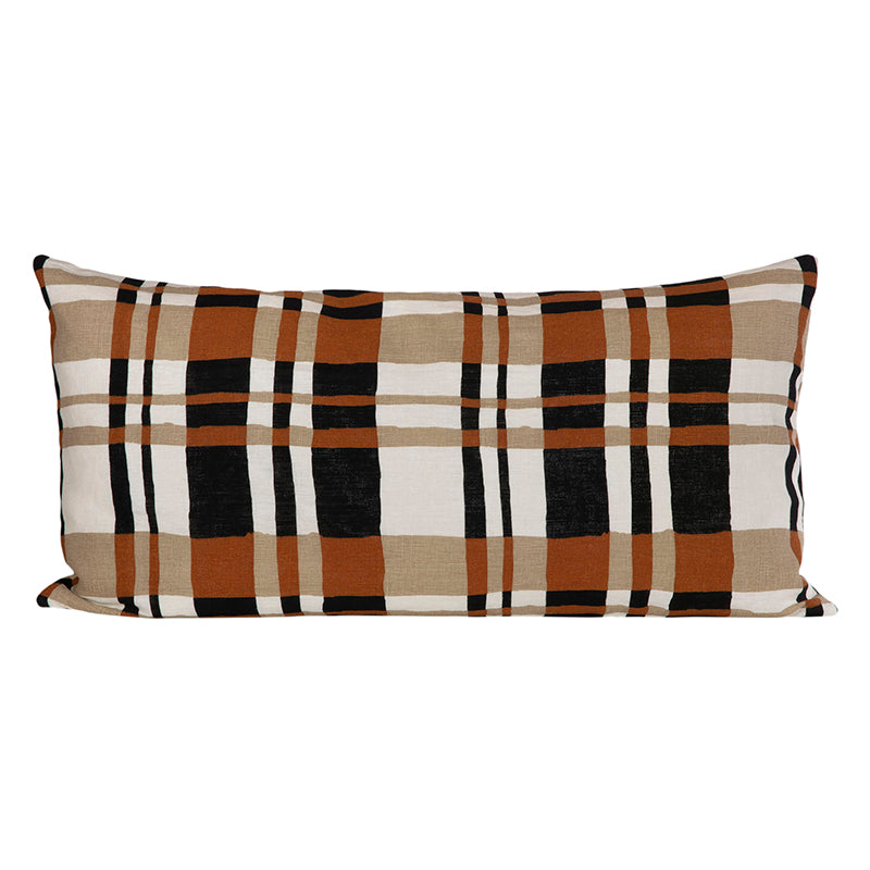 Funda Cojín Lino Cork Caramel 55x110 cm