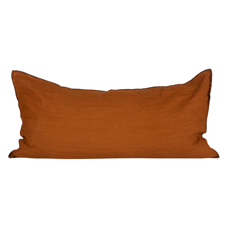 Funda Cojín Lino Mansa Caramel 55x110 cm