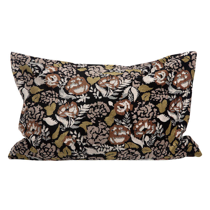 Funda Cojín Velvet Mharas Fusain 40x60 cm