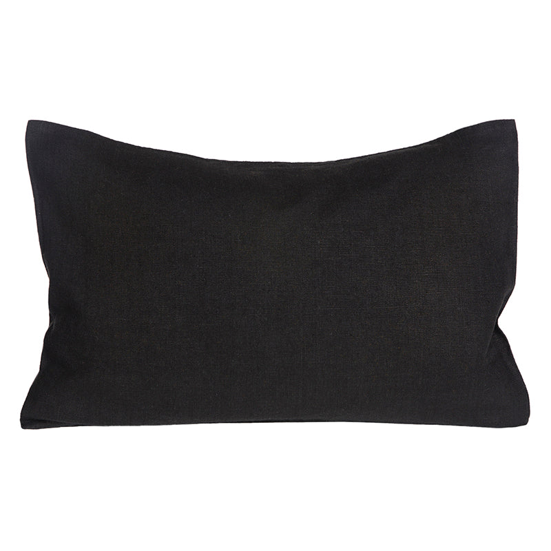 Funda Cojín Lino Porticcio Noir 40x60 cm