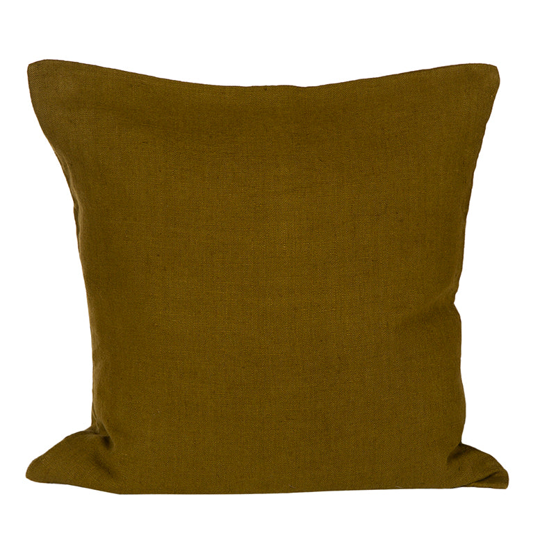 Funda Cojín Lino Propiano Olive 45x45 cm