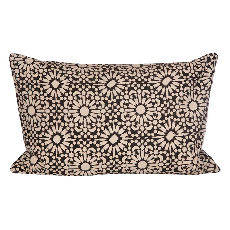 Funda Cojin Algodón Surat Black 40x60 cm