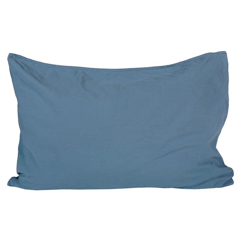 Funda Almohada Algodón Percal Captain Blue