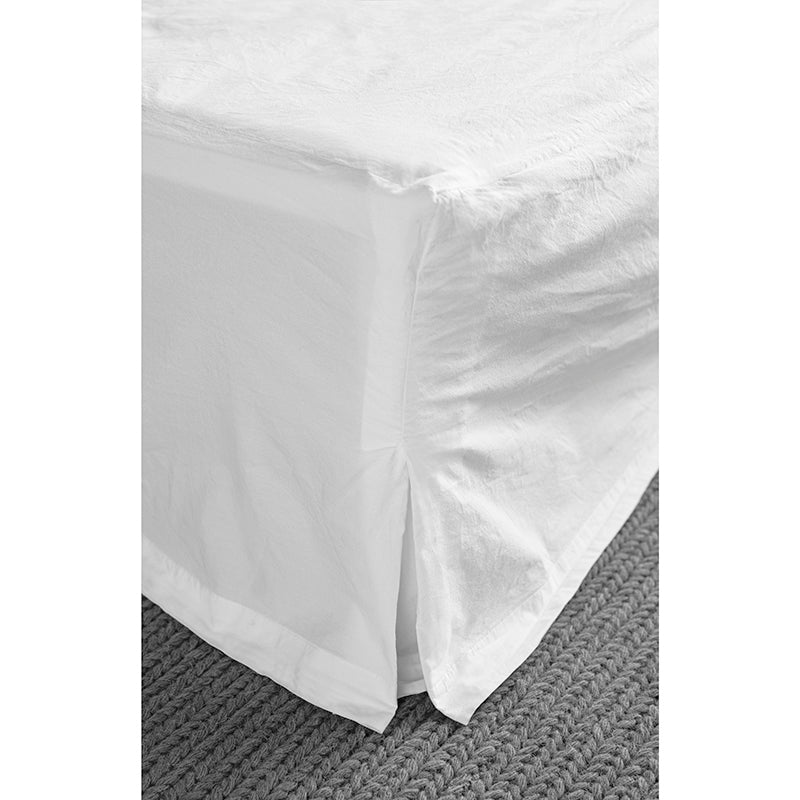 Faldón Algodón Percal White