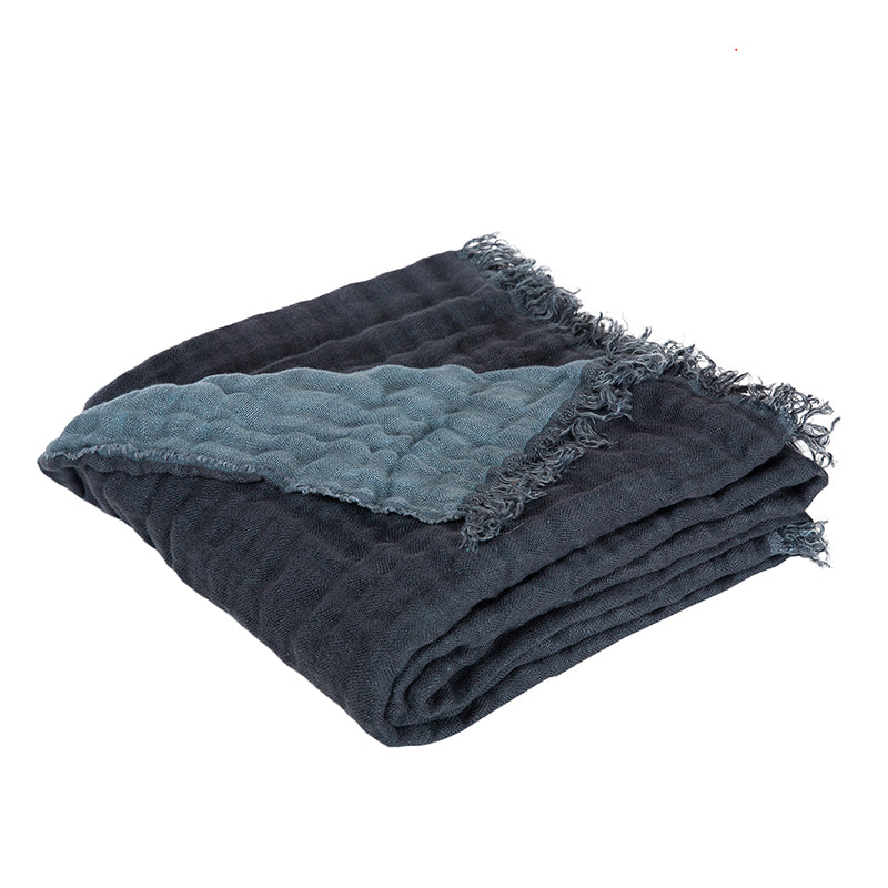 Manta Lino Baya Denim / Bleu Stone