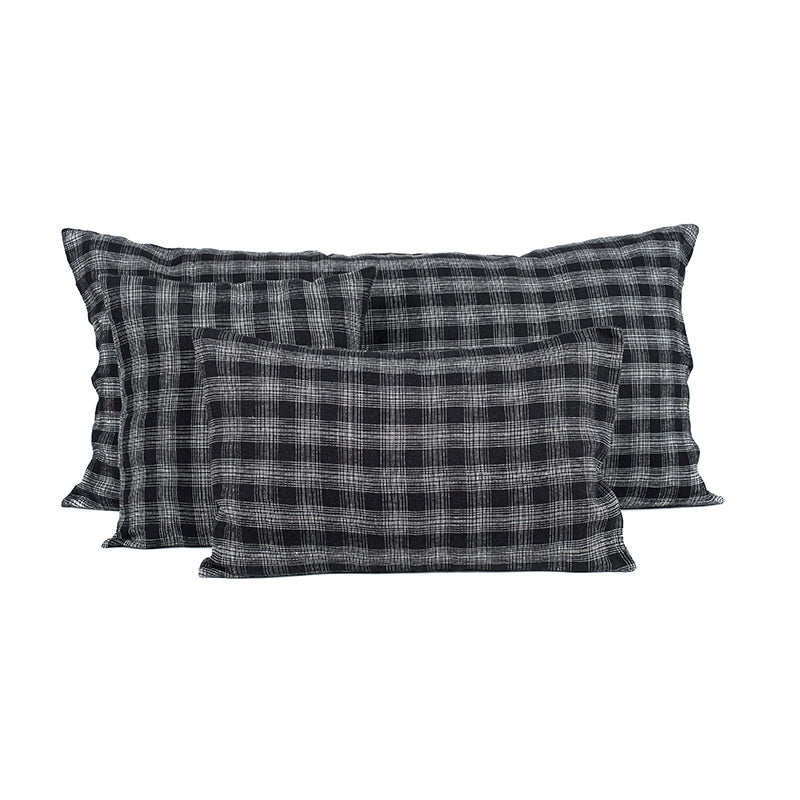 Funda Cojín Lino Monza Noir 50x70 cm