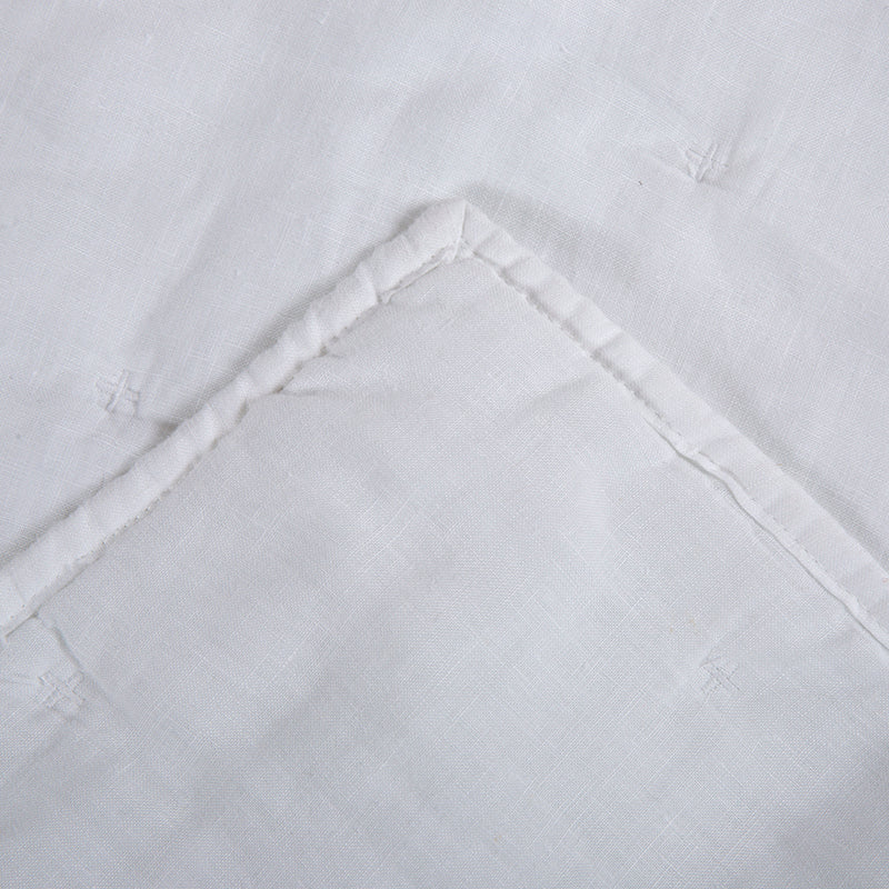 Piecera Lino Cruz Blanco