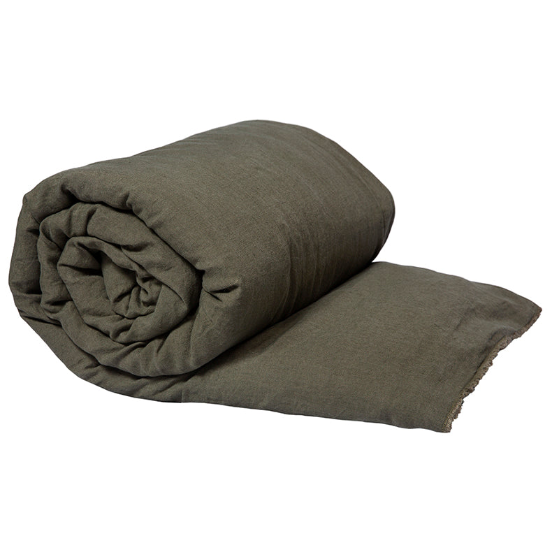Funda Piecera Lino Viti Kaki 85x200 cm