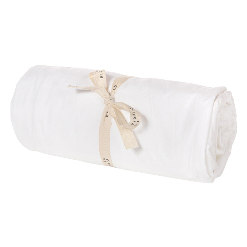 Sábana Bajera Algodón Percal White