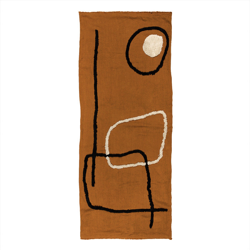 Funda Piecera Lino Tikri Caramel 85x200 cm