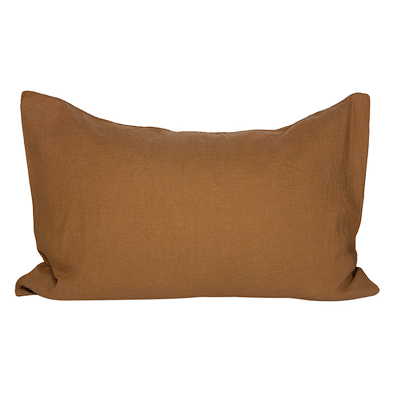 Funda Almohada Lino Viti Tabac