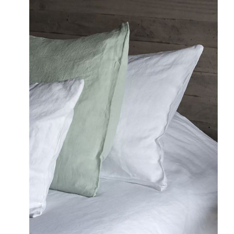 Funda Almohada Lino Blanco