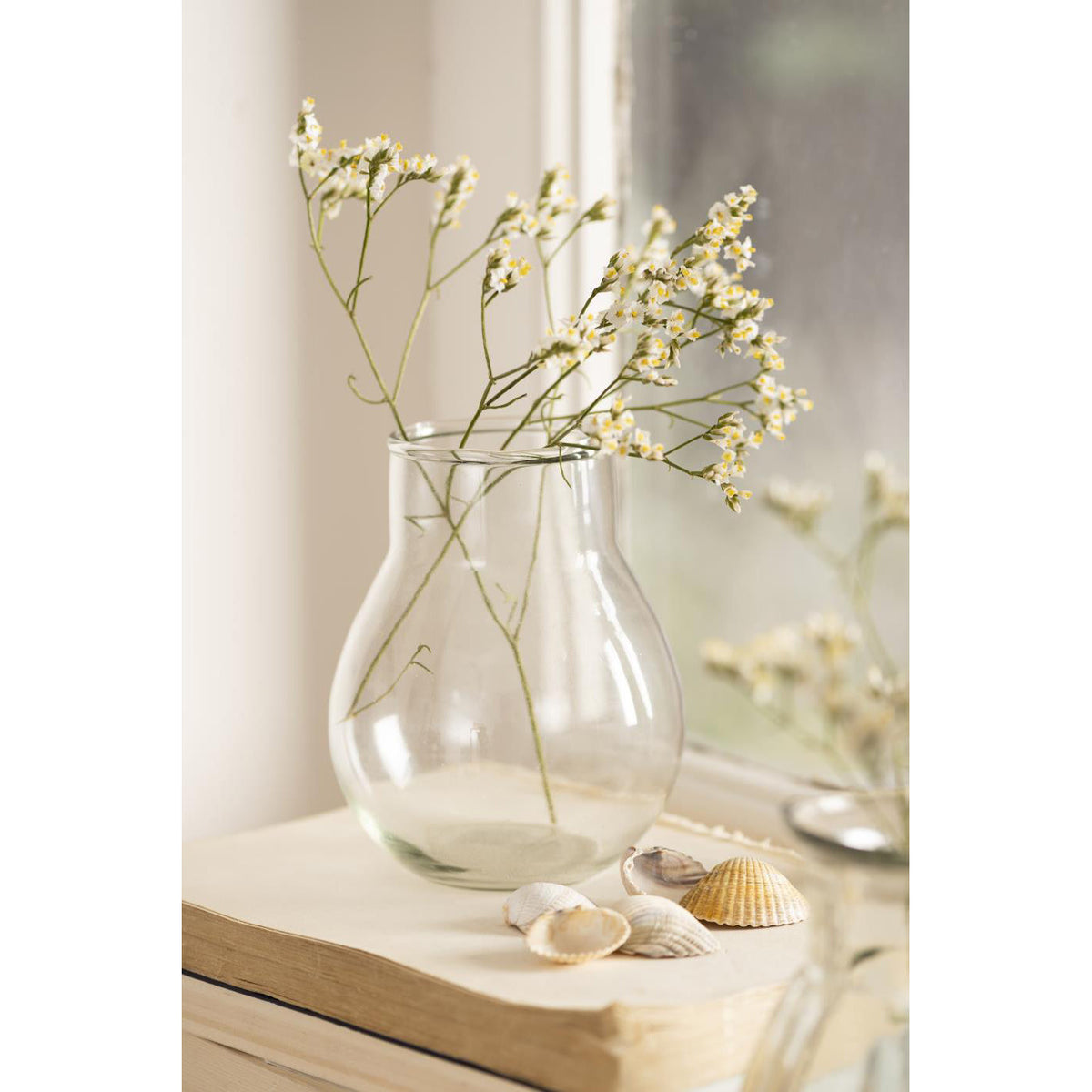Florero de Vidrio ELINE Redondo Handmade