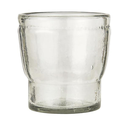 Pot de Vidrio con Ranuras H: 11 cm