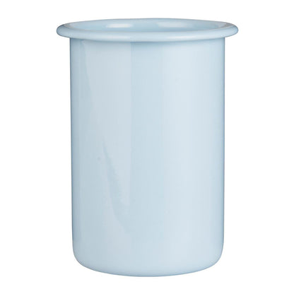 Vaso Esmaltado Celeste H: 12 cm