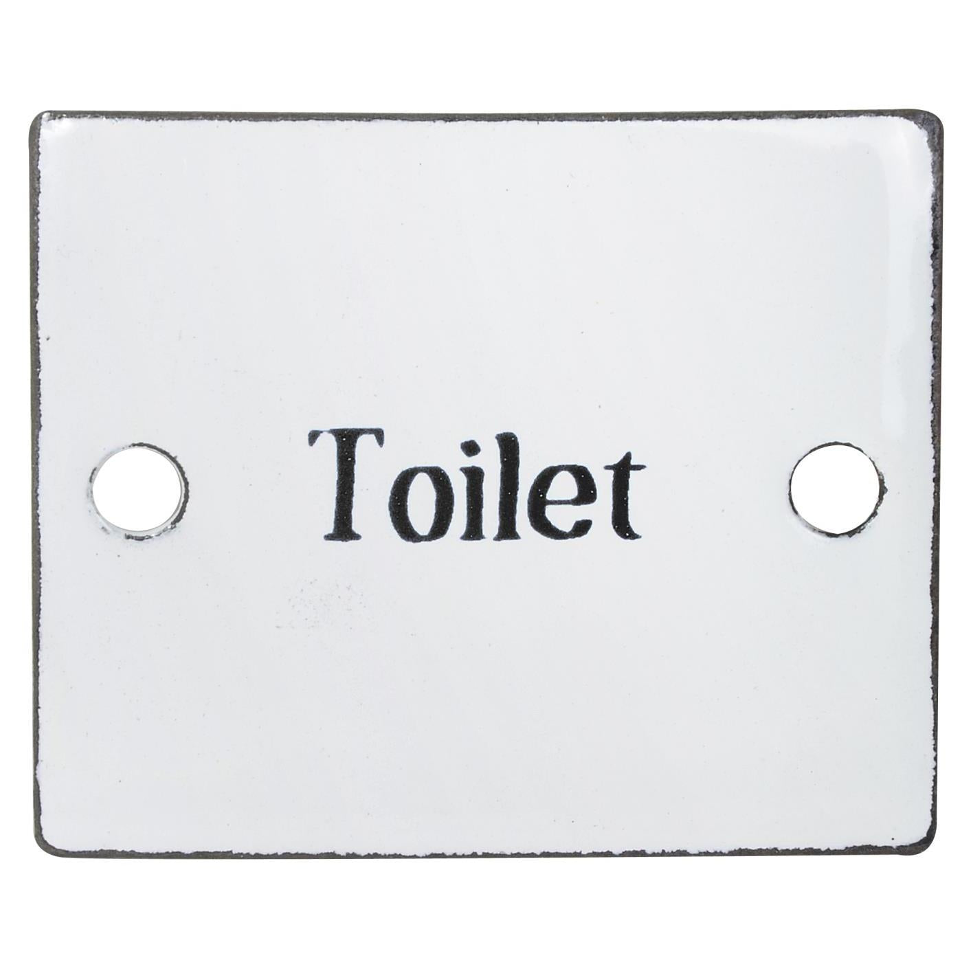 Letrero Esmaltado Toilette