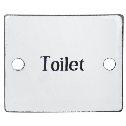 Letrero Esmaltado Toilette