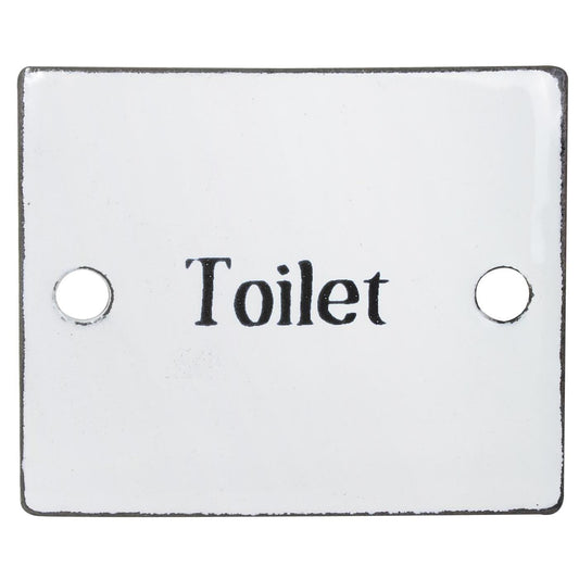 Letrero Esmaltado Toilette