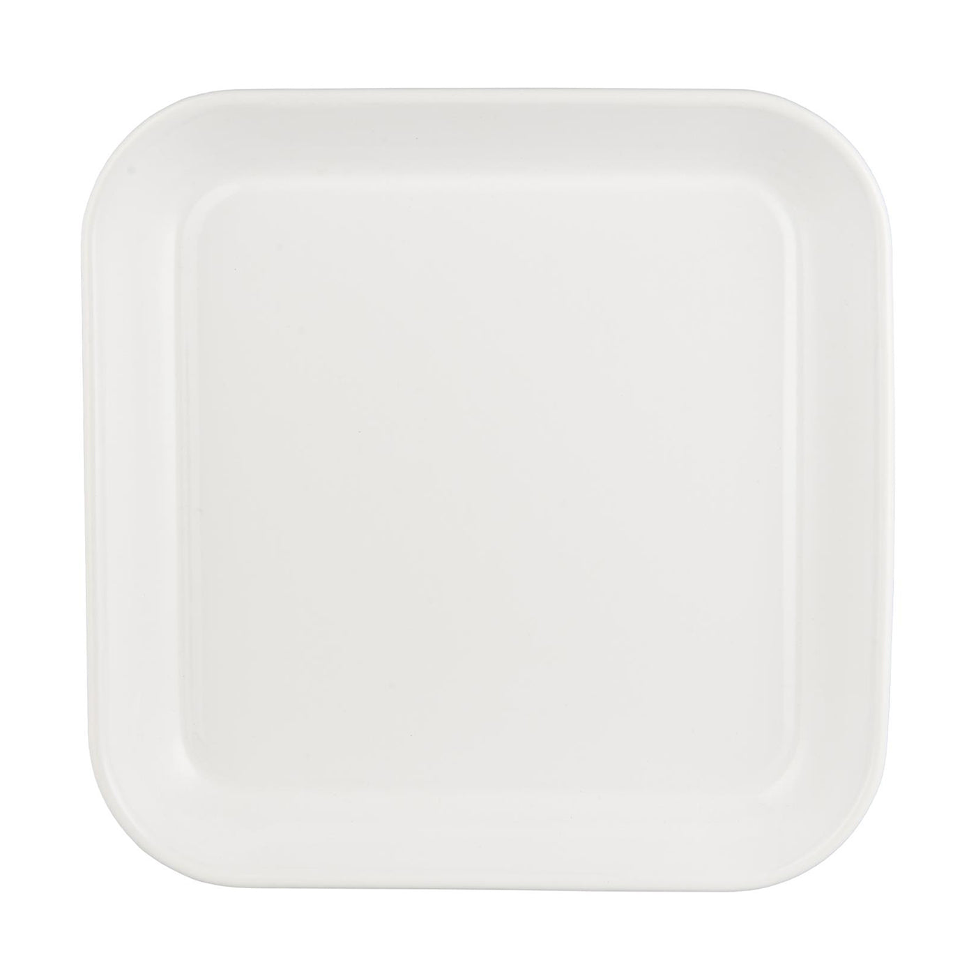 Bandeja Enlozada Cuadrada Blanca  W: 30 L: 30 cm