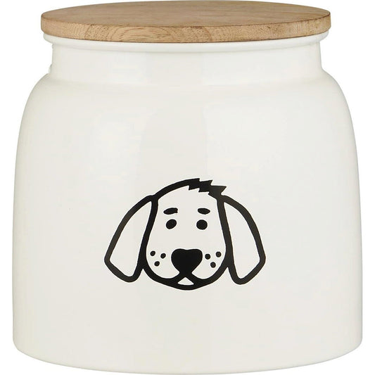 Frasco Comida para Perro con Tapa de Madera 2.2 lt.