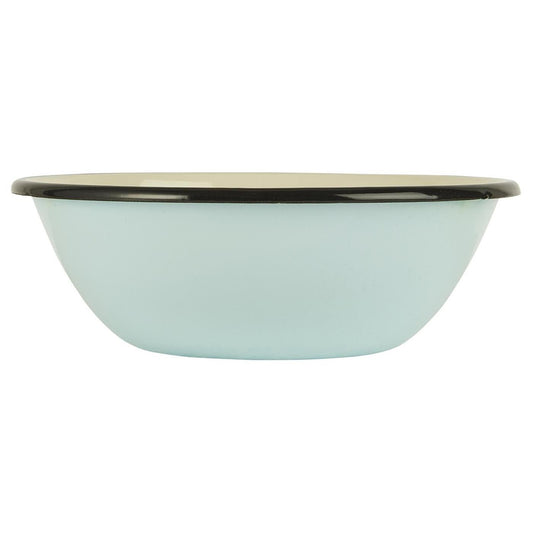 Bowl Enlozado Light Blue / Interior Crema