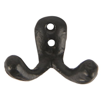 Gancho Doble Pequeño Negro