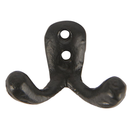 Gancho Doble Pequeño Negro