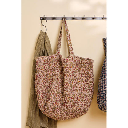 Bolso Acolchado Flores Otoñales