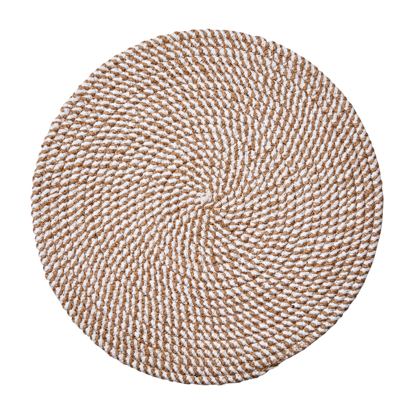 Individual ELINA Beige/Blanco Crudo Ø38 cm