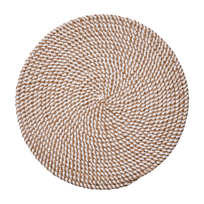 Individual ELINA Beige/Blanco Crudo Ø38 cm