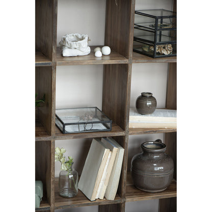 Caja de Vidrio con Tapa 18x18 cm