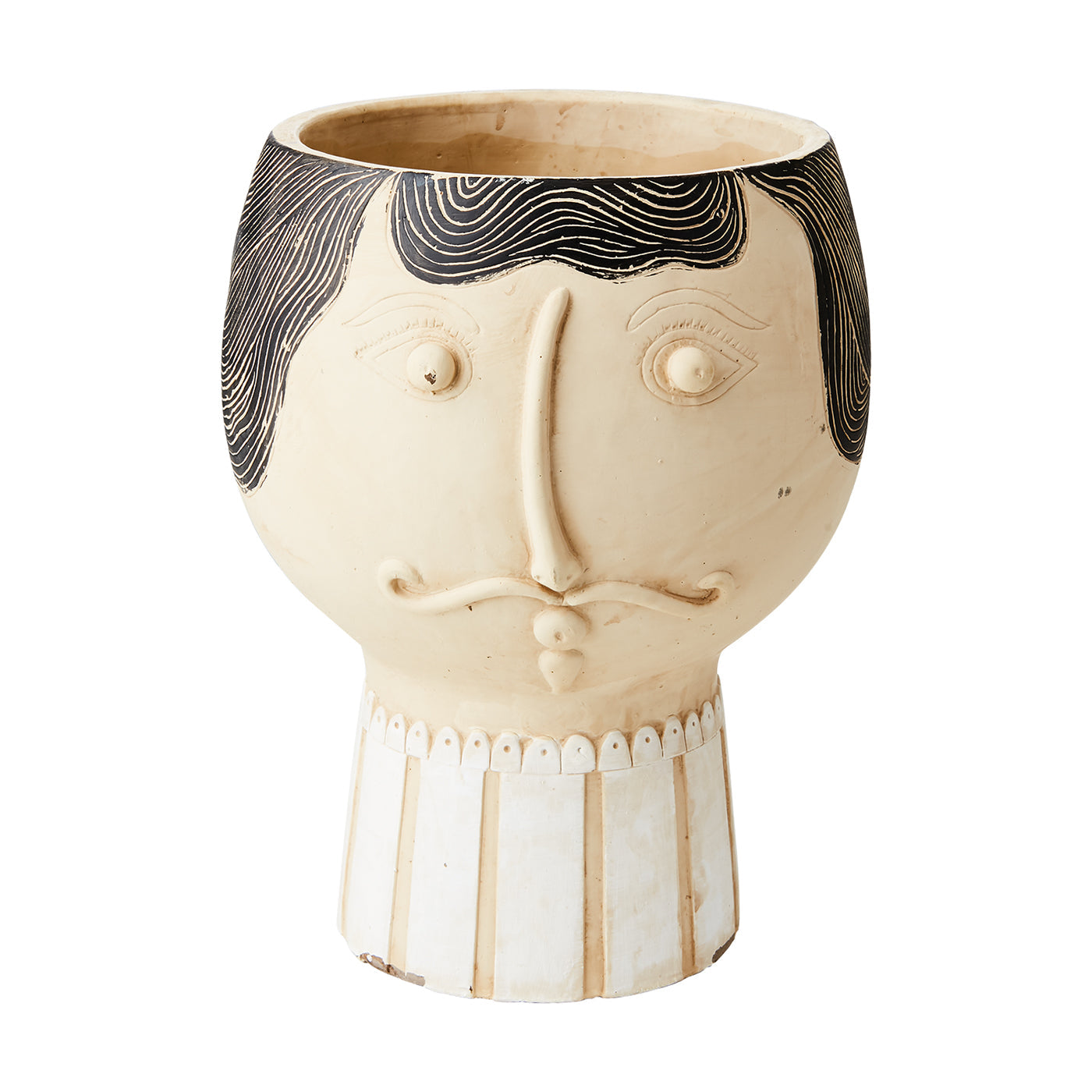 Maceta Camille L, Beige/Negro