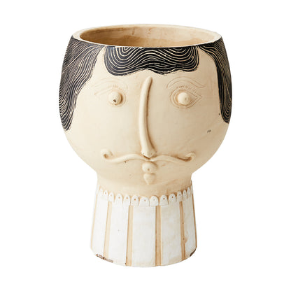 Maceta Camille L, Beige/Negro