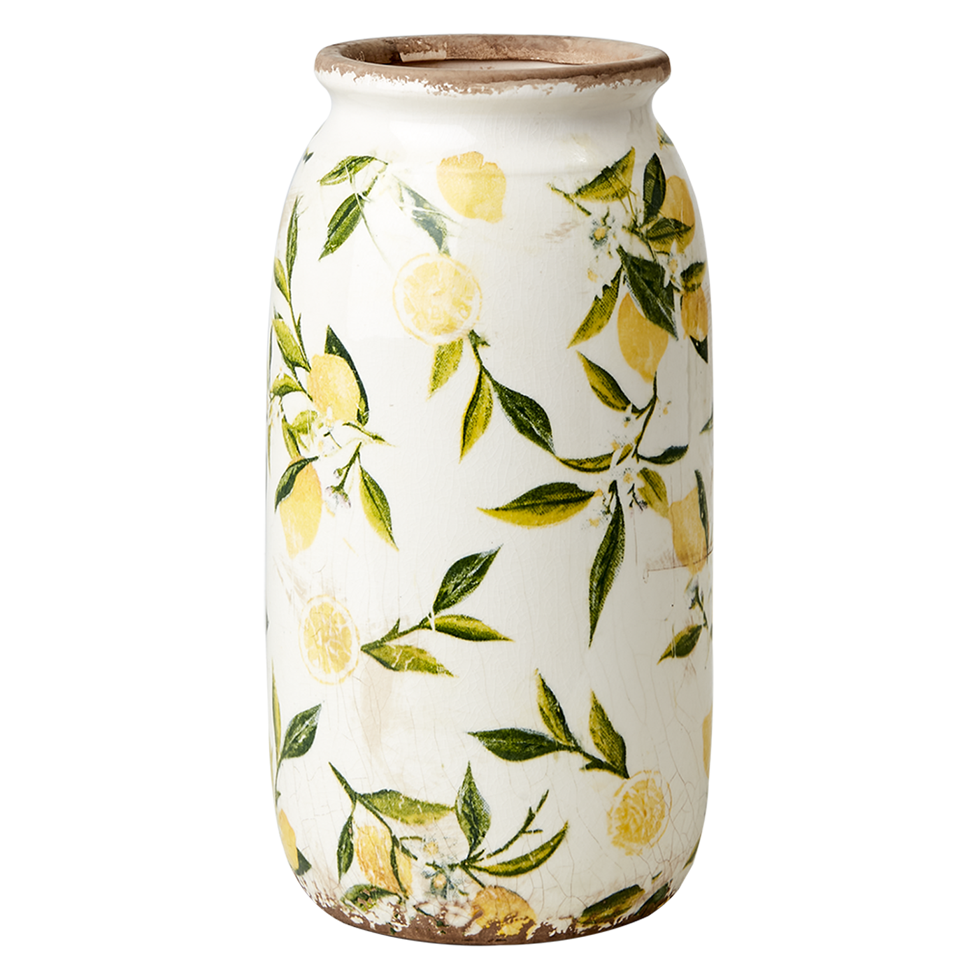 Florero LEMONA Blanco/Verde/Amarillo Small