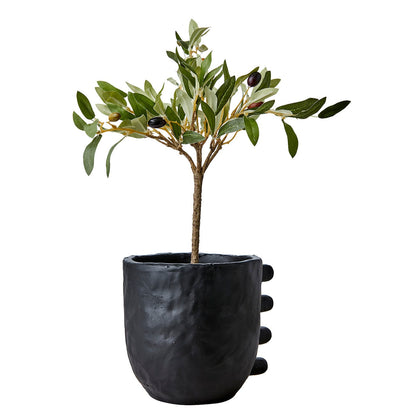 Maceta Camille M, Negro Ø17xH14 cm