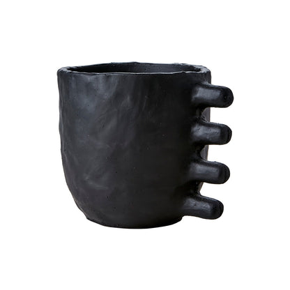 Maceta Camille M, Negro Ø17xH14 cm