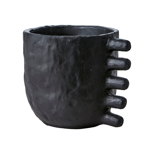 Maceta L, Negro CAMILLE, Ø22xH18 cm