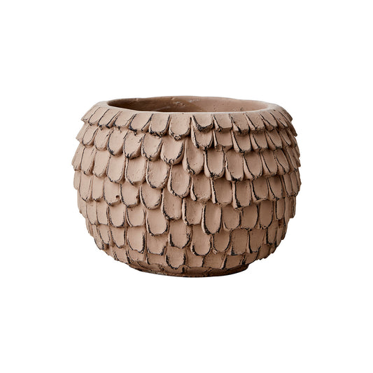 Maceta S, Marrón turrón FUDGE, Ø16xH11 cm